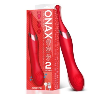 Intoyou Onax dubultā impulsa stimulators ar vibrācijas galu USB