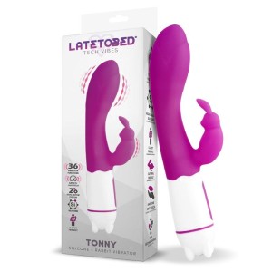 Latetobed Tonny USB vibrators G Spot 36 funkcijas Silikona violets