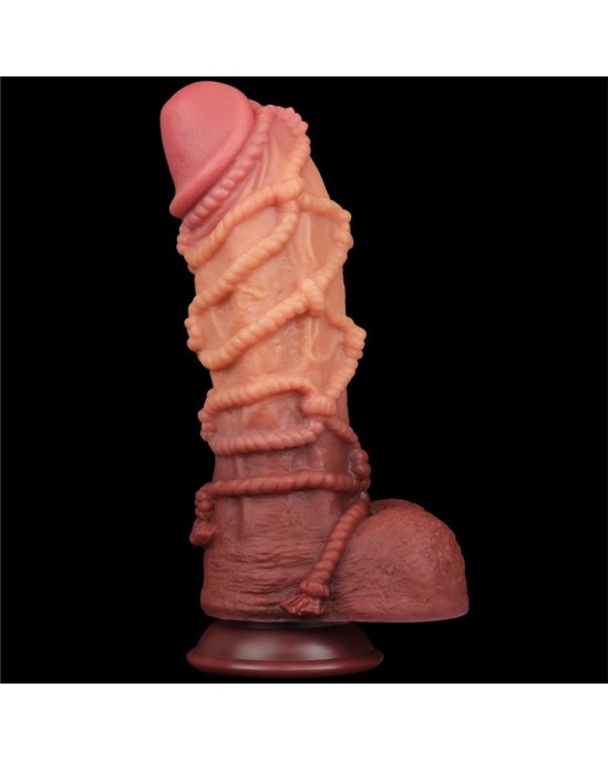 Lovetoy Dildo Dual Layer King Size Nature 10.5