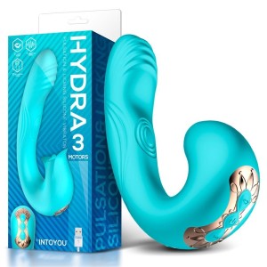 Intoyou Hydra Vibe ar pulsāciju un klitoru stimulējošu mēli 3 motoriem, USB