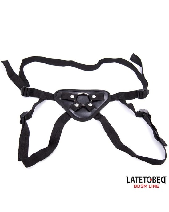 Latetobed Bdsm Line Regulējama siksna ar metāla gredzenu