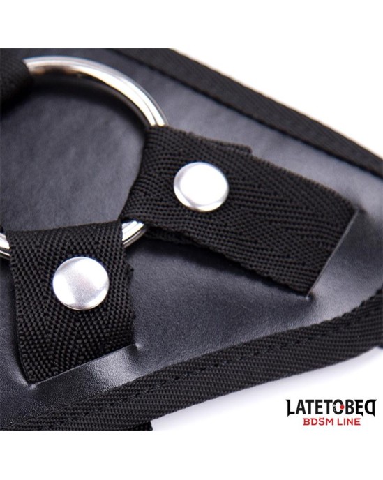 Latetobed Bdsm Line Regulējama siksna ar metāla gredzenu