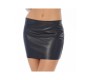 Bondage Play Leather Mini Skirt with Zipper