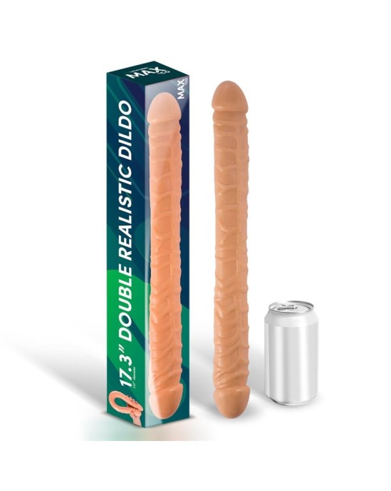 Max & Co Trent Double Realistic Dildo Flesh 17,3 - 44 cm