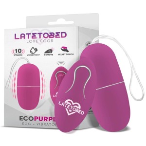 Latetobed Ecopurple Vibrating Egg with Remote Control