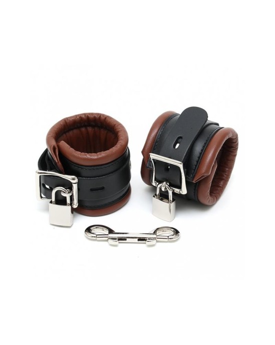 Bondage Play Feet Cuffs LUX 7 CM with Padlocks