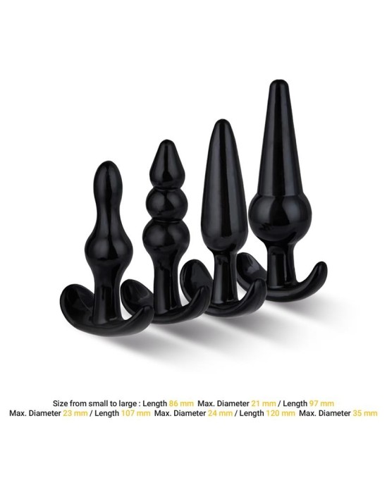 Afterdark Luvest Box 4 komplekts ar 4 sadursmju enkura pamatni