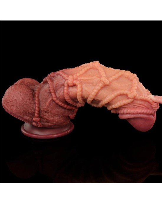 Lovetoy Dildo Dual Layer King Size Nature 10.5