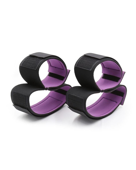 Latetobed Bdsm Line Ierobežojumu komplekts ar roku dzelžiem un Regulējami potīšu dzelži