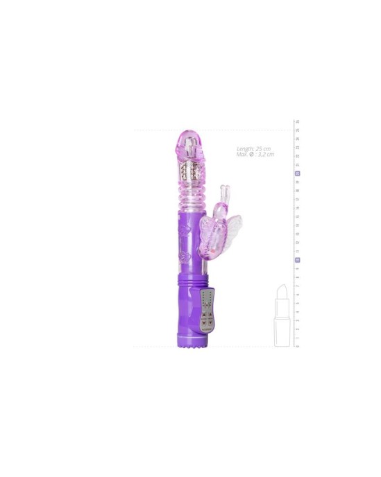 Easytoys Tauriņa vibrators - violets