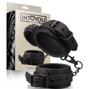 Intoyou Black Shadow Roku dzelži Vegan Leather