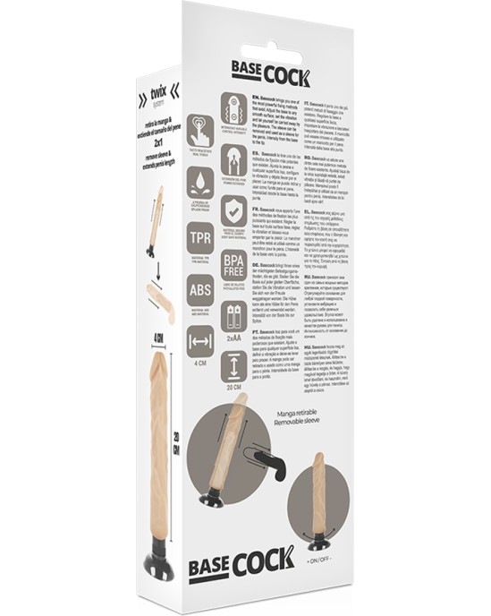 Basecock Reālistisks vibrators 20 CM