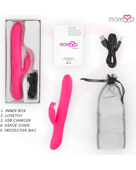 Moressa Vibrators ar klitora stimulātoru