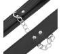 Darkness Bondage DARKNESS - BLACK TEXTURED LEATHER HANDCUFFS