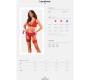 Obsessive Sets OBSESSIVE - LACELOVE THREE PIECES SET RED M/L