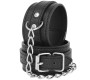 Darkness Bondage DARKNESS - BLACK TEXTURED LEATHER HANDCUFFS