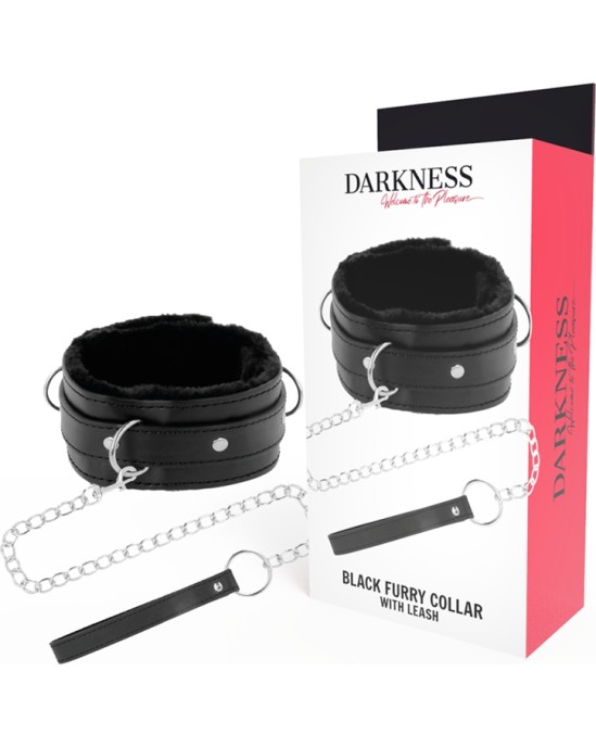 Darkness Bondage DARKNESS - COMFORTABLE POSTURE NECKLACE WITH LEATHER CHAIN