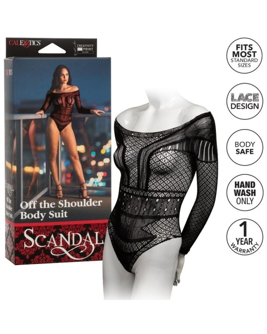 California Exotics CALEX SCANDAL SHOULDER BODY SUIT ONE SIZE