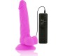 Diversia Elastīgs Vibrējošs Dildo 18 CM - violets