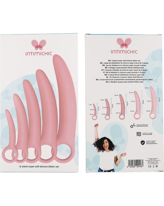 Intimichic SILIKONA DILATORS 5 DAĻU KOMPLEKTS