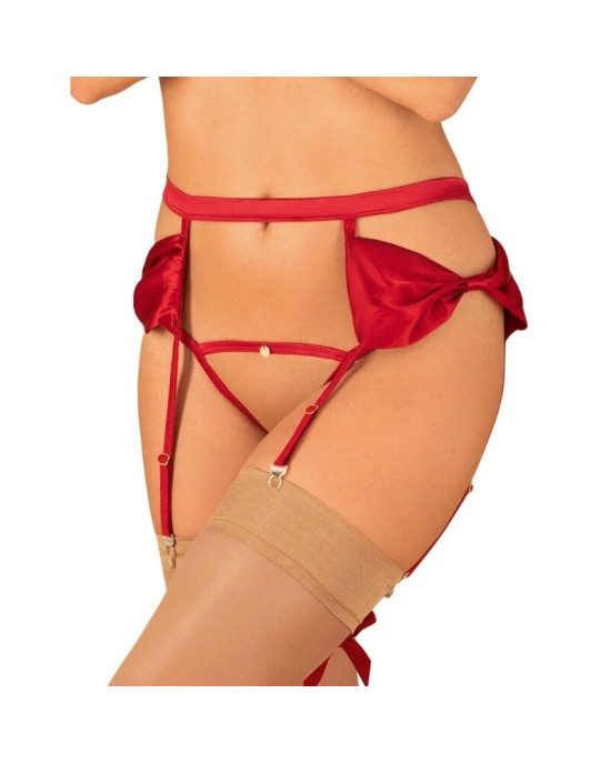 Obsessive Garter & Stockings OBSESSIVE - RUBINESA GARTER BELT L/XL