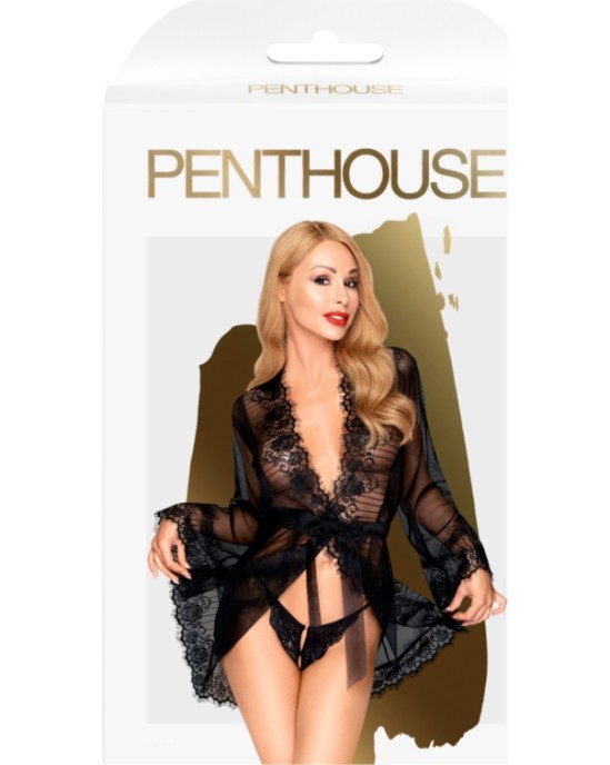 Penthouse Babydoll PENTHOUSE HYPNOTIC POWER BABYDOLL - BLACK SL