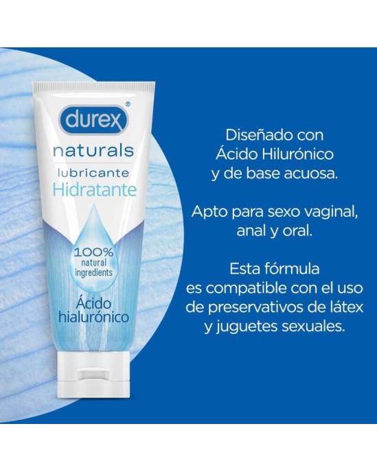 Durex Lubes DUREX - NATURALS MITRINĀŠANAS LUBE 100 ML