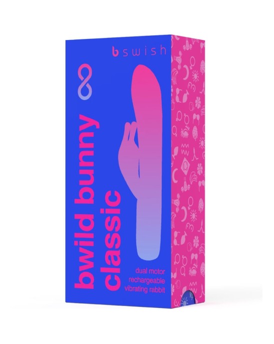 B Swish BWILD BUNNY INFINITE CLASSIC SILICONE RECHARGEABLE VIBRATOR PACIFIC BLUE