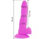 Diversia Elastīgs Vibrējošs Dildo 18 CM - violets