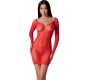 Passion Woman Bodystockings PASSION - BS101 RED BODYSTOCKING VIENS IZMĒRS