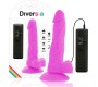 Diversia FLEXIBLE VIBRATING Dildo 18 CM - violets