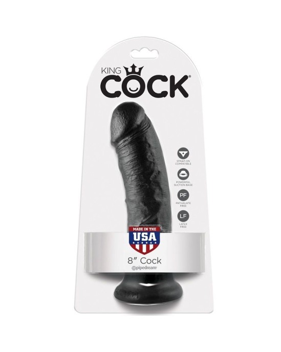 King Cock 8" MELNS GAILIS 20,3 CM