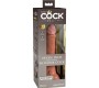 King Cock ELITE - REĀLISTS SILIKONA DILDO 17,8 CM KARAMELE