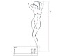 Passion Woman Bodystockings PASSION WOMAN BS031 BODYSTOCKING BLACK ONE SIZE