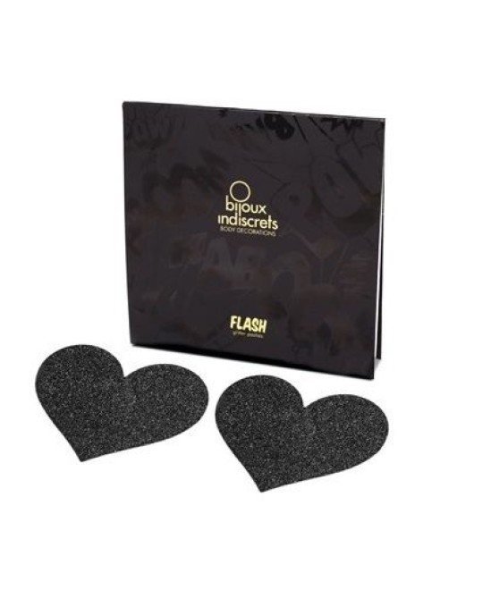 Bijoux Flash Collection BIJOUX PEZONERAS FLASH BLACK HEART