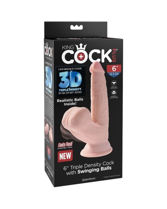 King Cock Plus 3D GAILES ŠŪGOŠANAS BUMDES 12,7 CM