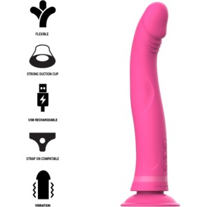 Intense Fun INTENSE™ - MICHELANGELO DILDO VIBRATORS SILIKONA ROZĀ