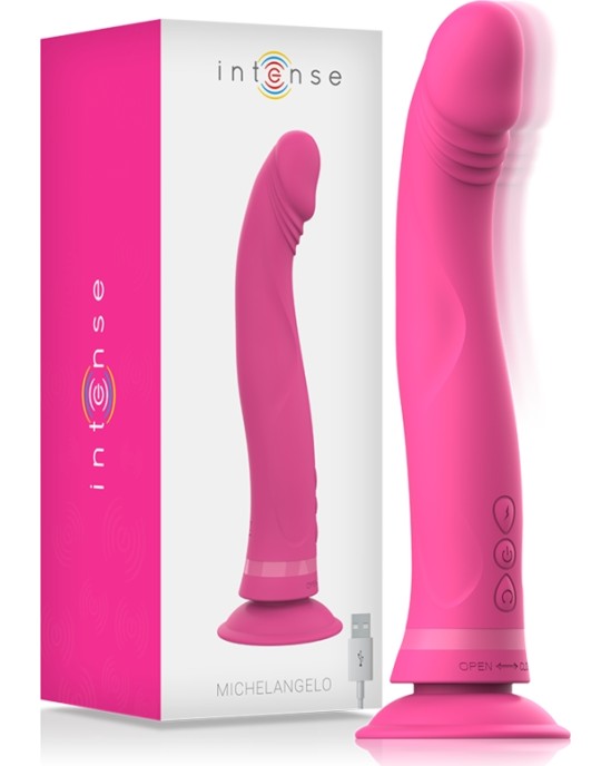 Intense Fun INTENSE - MICHELANGELO DILDO VIBRATOR SILICONE PINK