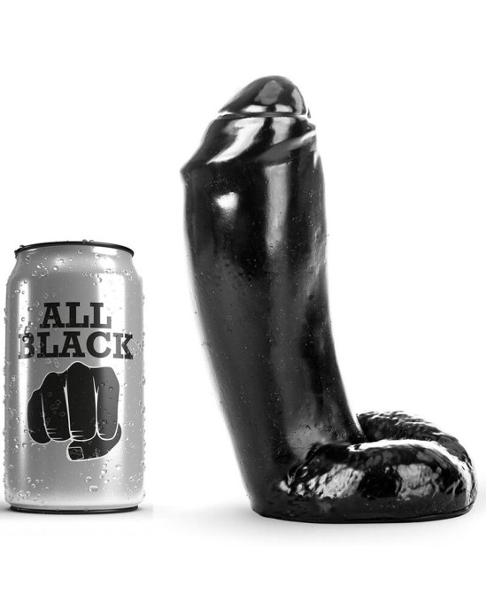 All Black DILDO REĀLISTS 18 CM