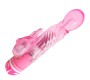 Baile Vibrators MULTISPEED VIBRATOR WITH CLIT STIMULATOR rozā