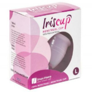 Iriscup LARGE PINK MONTH CUP + FREE STERILIZER BAG