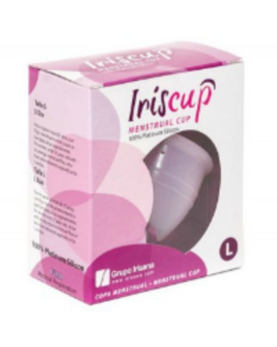 Iriscup LARGE PINK MONTH CUP + FREE STERILIZER BAG