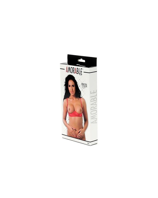 Amorable Rimba 1/4 Cup Bra Red