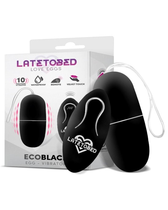 Latetobed Виброяйцо Ecoblack с дистанционным управлением