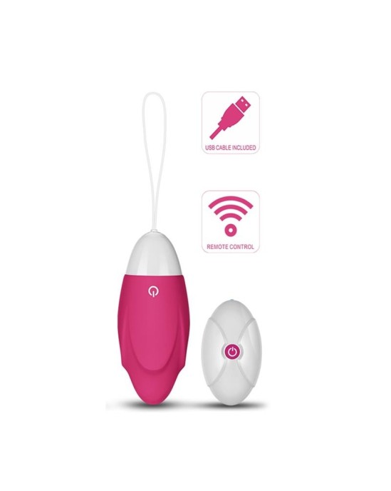 Lovetoy Vibrating Egg IJoy Remote Control USB Pink