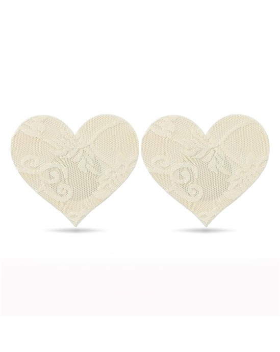 Lovetoy Pack Nipple Covers Flower and Heart Beige