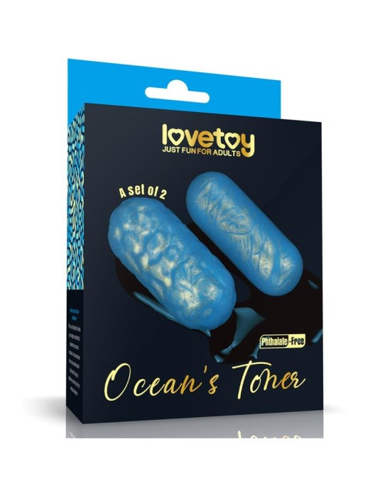 Lovetoy Набор шариков Кегеля с тонером Oceans, 2 шт.