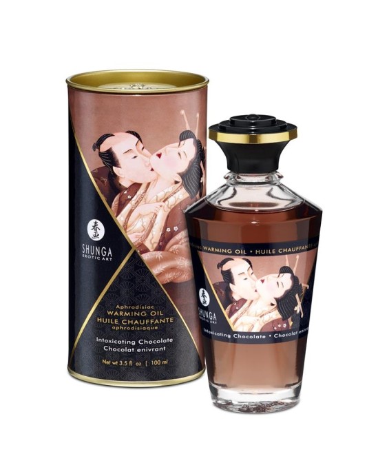 Shunga Warming Massage Oil Chocolate Aroma