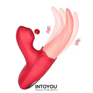 Intoyou Двойной стимулятор Crazy Tongue and Pulsation