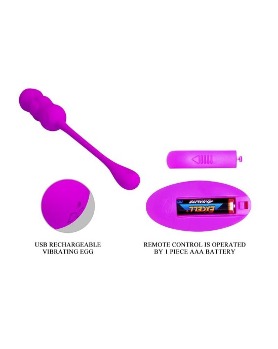 Prettylove Leshy Vibrating Egg with Remote Control USB